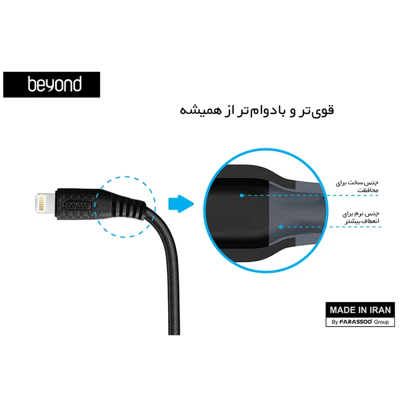 کابل تبدیل USB به لایتنینگ بیاند مدل BA-315 - Image 2