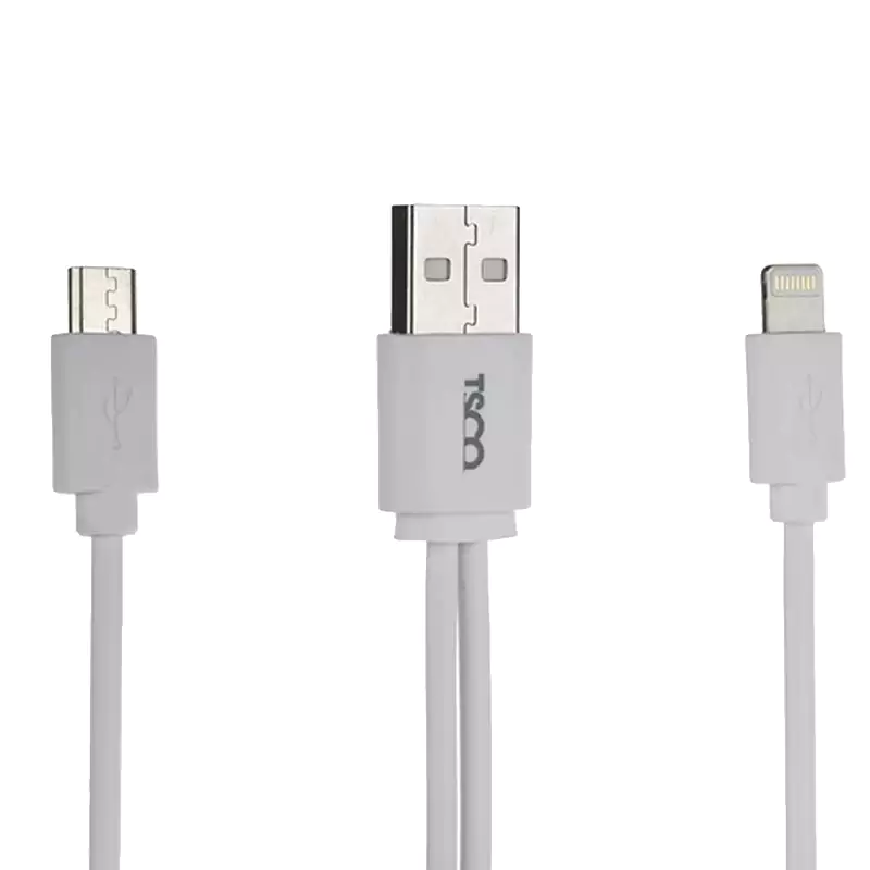 کابل USB به microUSB و لایتنینگ تسکو مدل TC-A28 طول 0.2 متر | TSCO - Image 2