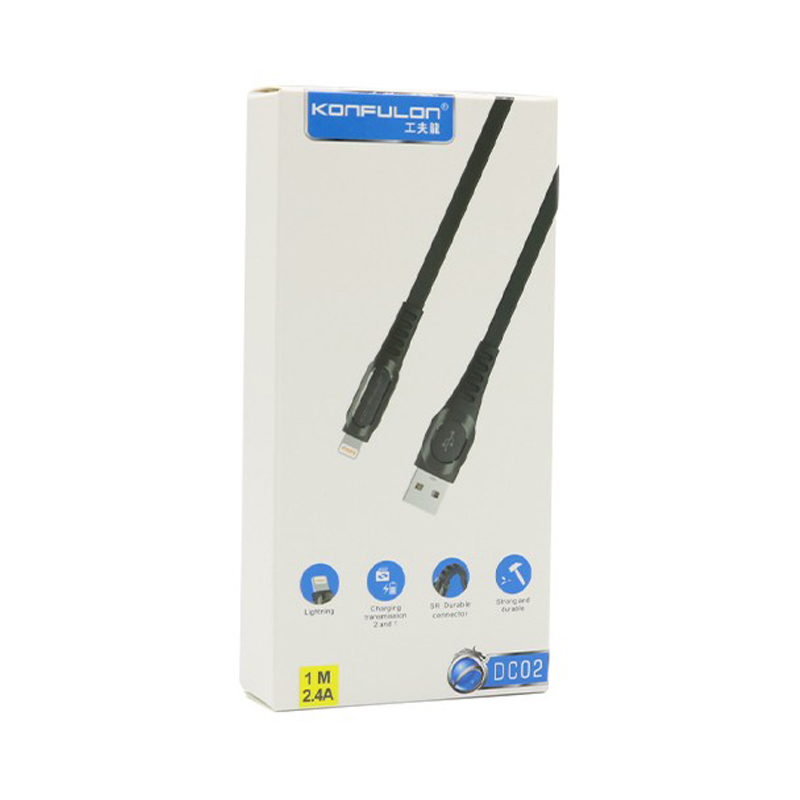 کابل تبدیل USB به لایتنینگ کانفلون مدل DC02C طول 1 متر | KONFULON - Image 5