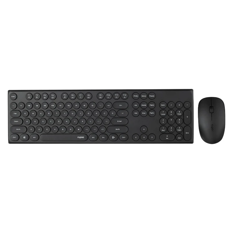 ست بیسیم رپو X260s | کیبورد کمصدا + ماوس ارگونومیک
