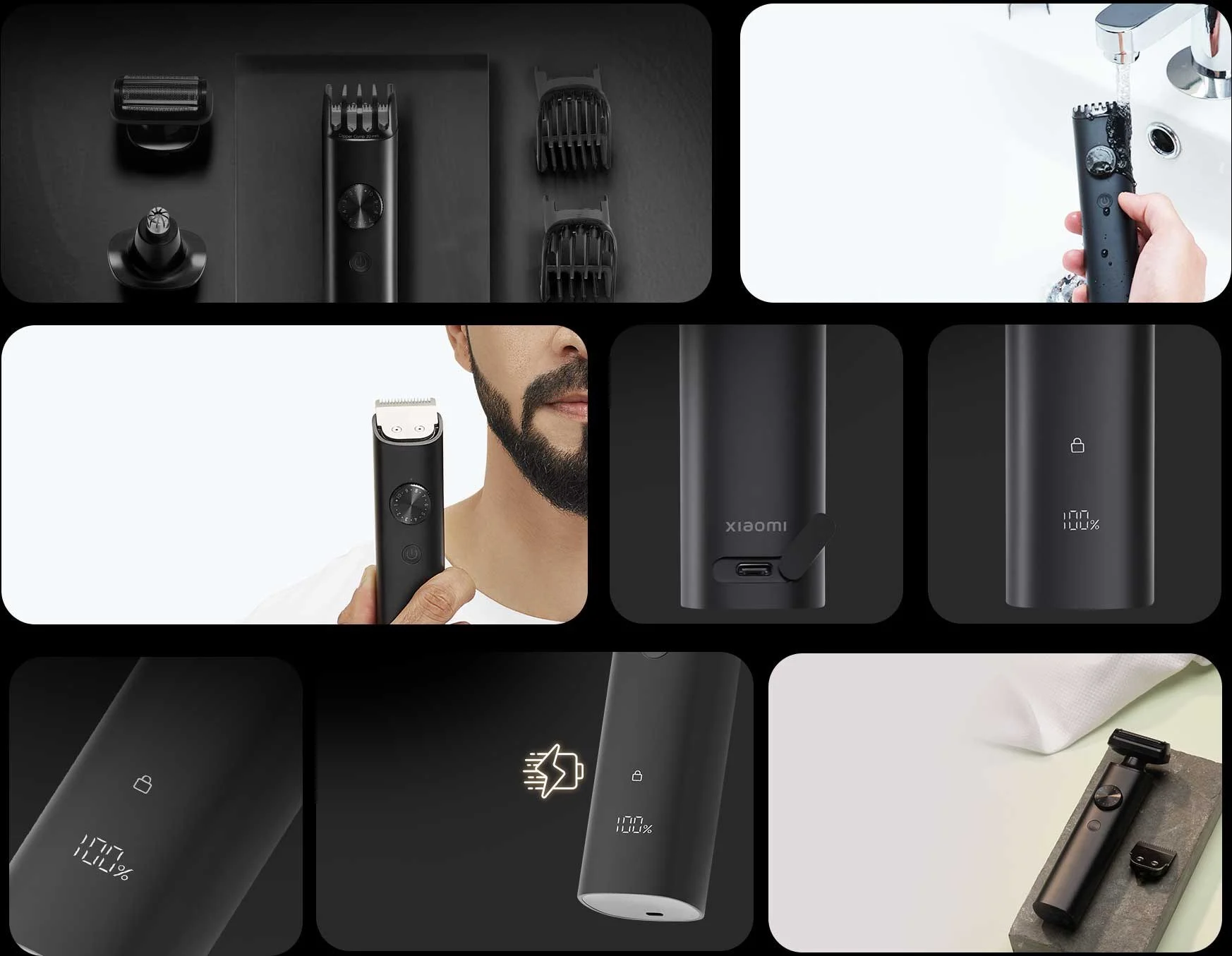 ریش تراش شیائومی PRO KIT | اصلاح سریع و تمیز با لوازم کامل - Image 8