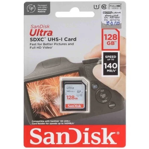 کارت حافظه microSDXC سن دیسک مدل Ultra A1 کلاس 10 استاندارد UHS-I سرعت 150MBps ظرفیت 256 گیگابایتکارت حافظه microSDXC سن دیسک Ultra A1 ظرفیت 256 گیگابایت مخصوص دوربین عکاسی - Image 2