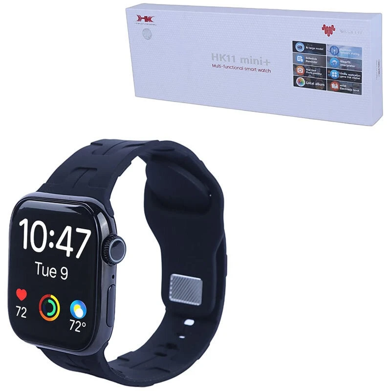 ساعت هوشمند اچ کا مدل HK11 Mini Plus با بدنه آلومینیومی و بند سیلیکونی - Image 2