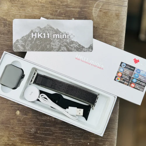 ساعت هوشمند اچ کا مدل HK11 Mini Plus با بدنه آلومینیومی و بند سیلیکونی - Image 8