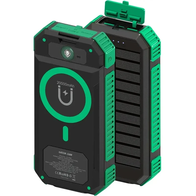 پاوربانک خورشیدی گرین لاین مدل GL-PX81 ظرفیت ۲۰ هزار میلی آمپر - Image 5